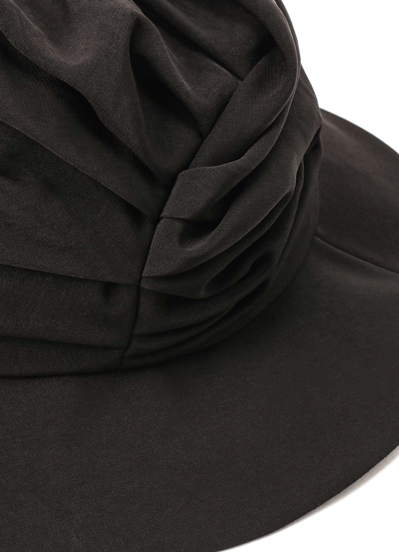 Crepe de Chine Draped Tucked Hat - Elegant Women's Fashion Accessory for Parties, Weddings & Special Occasions