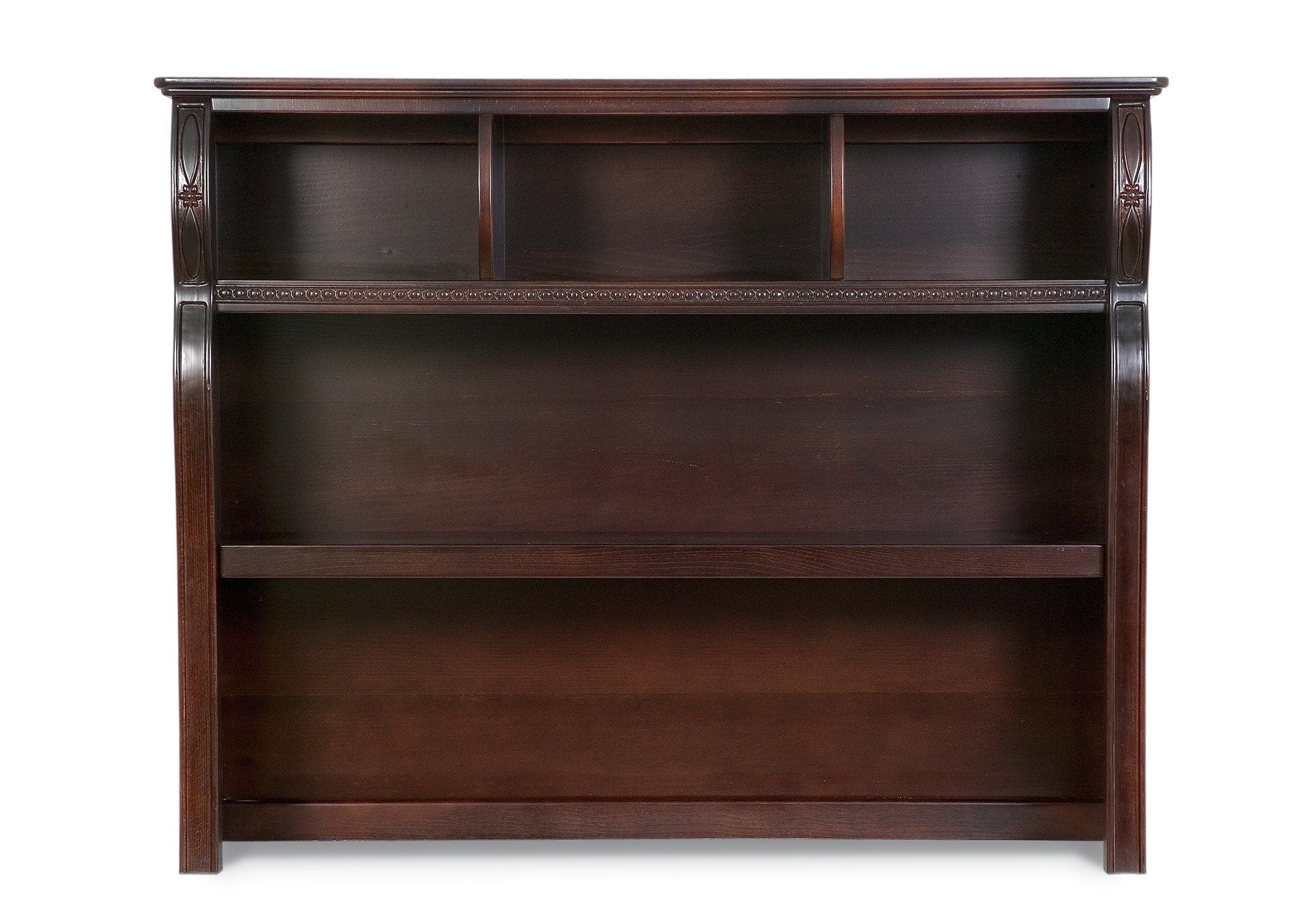 Vancouver Hutch 1 - Premium Wooden Storage Cabinet with Glass Doors - Perfect for Dining Room, Living Room, or Office Organization