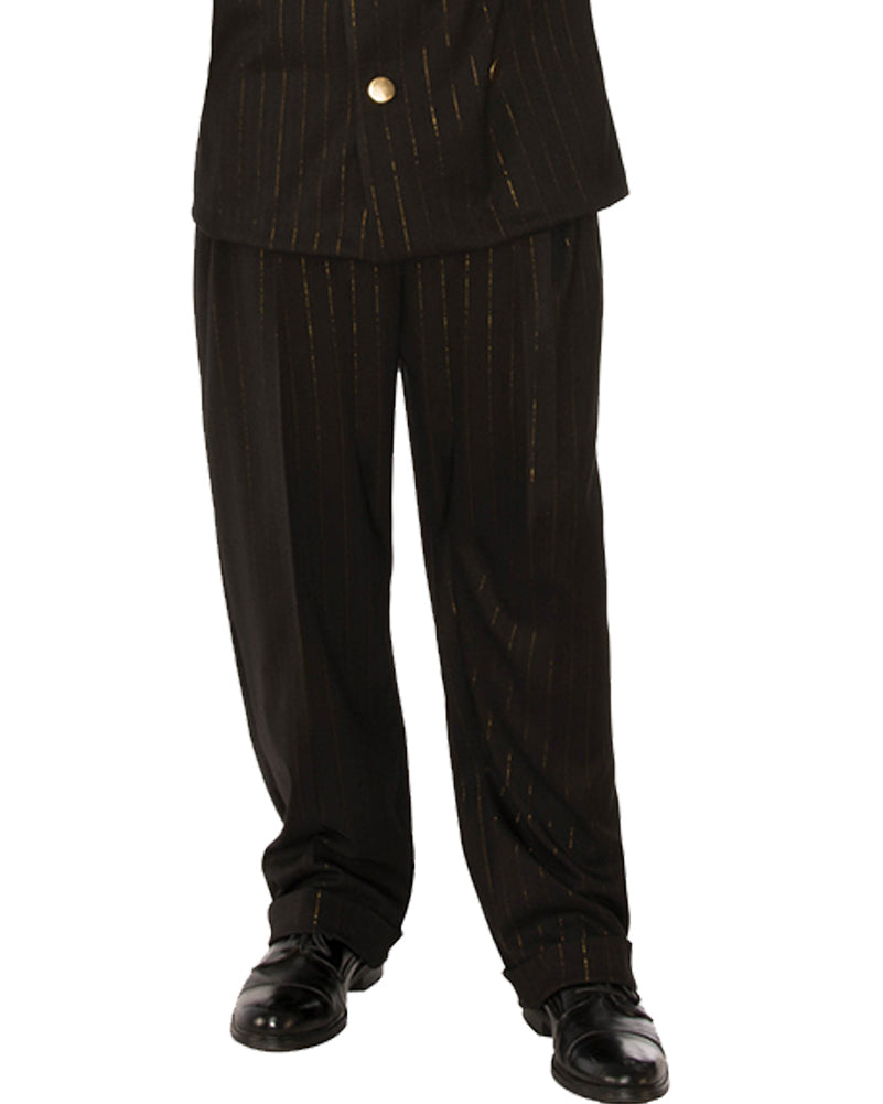 20s Black and Gold Gangster Mens Costume - 1920s Prohibition Era Outfit for Halloween, Themed Parties & Cosplay