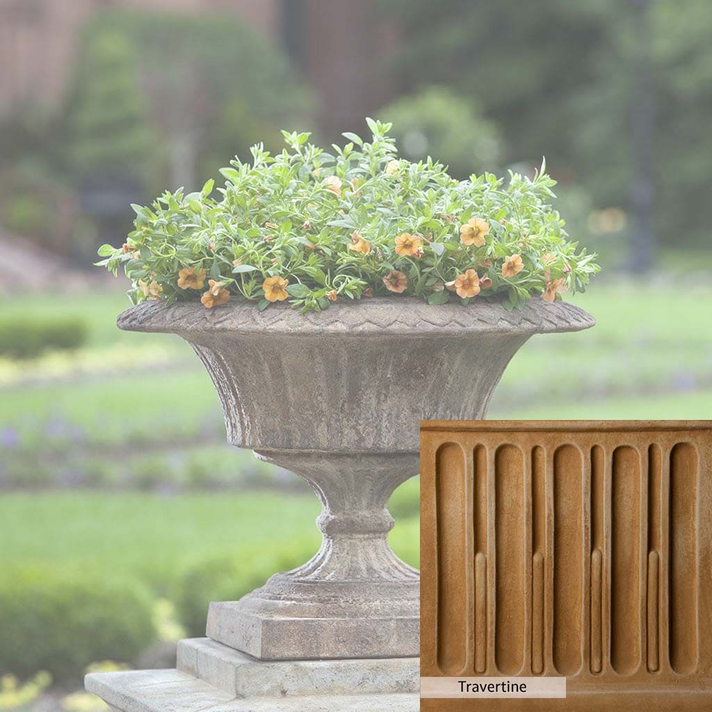 Campania International Smithsonian Fluted Valentine Urn - Elegant Garden Decor for Valentine's Day, Weddings & Home Accents