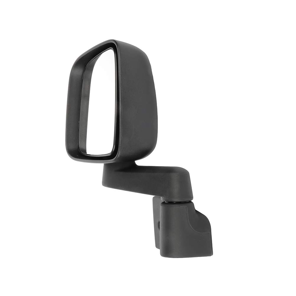 2003-2006 Jeep Wrangler TJ Left Side Exterior Driver Mirror - Manual Adjustment & Folding Replacement Part for Off-Roading & Daily Driving