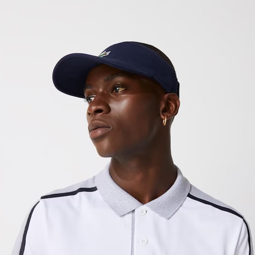 Lacoste Sport Visor Hat for Men & Women - Navy Blue Sun Visor for Golf, Tennis, Running & Outdoor Activities