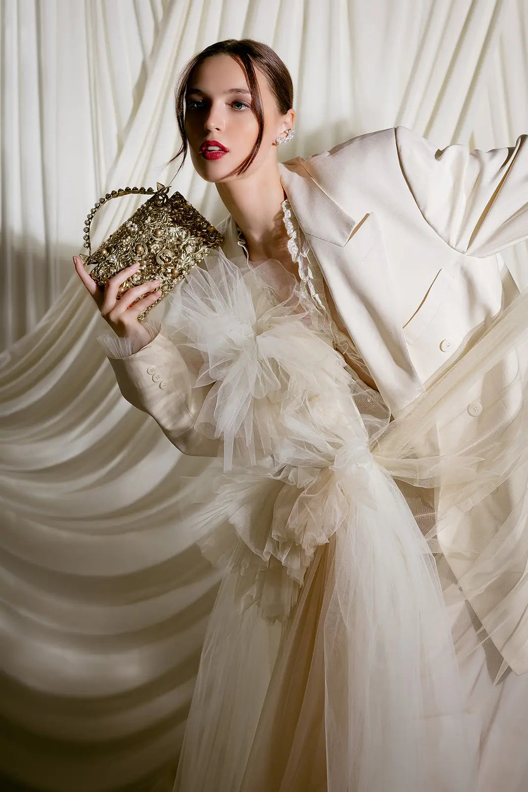Gilded Garden Purse - Elegant Women's Handbag for Parties, Weddings & Special Occasions | Stylish Clutch with Floral Design
