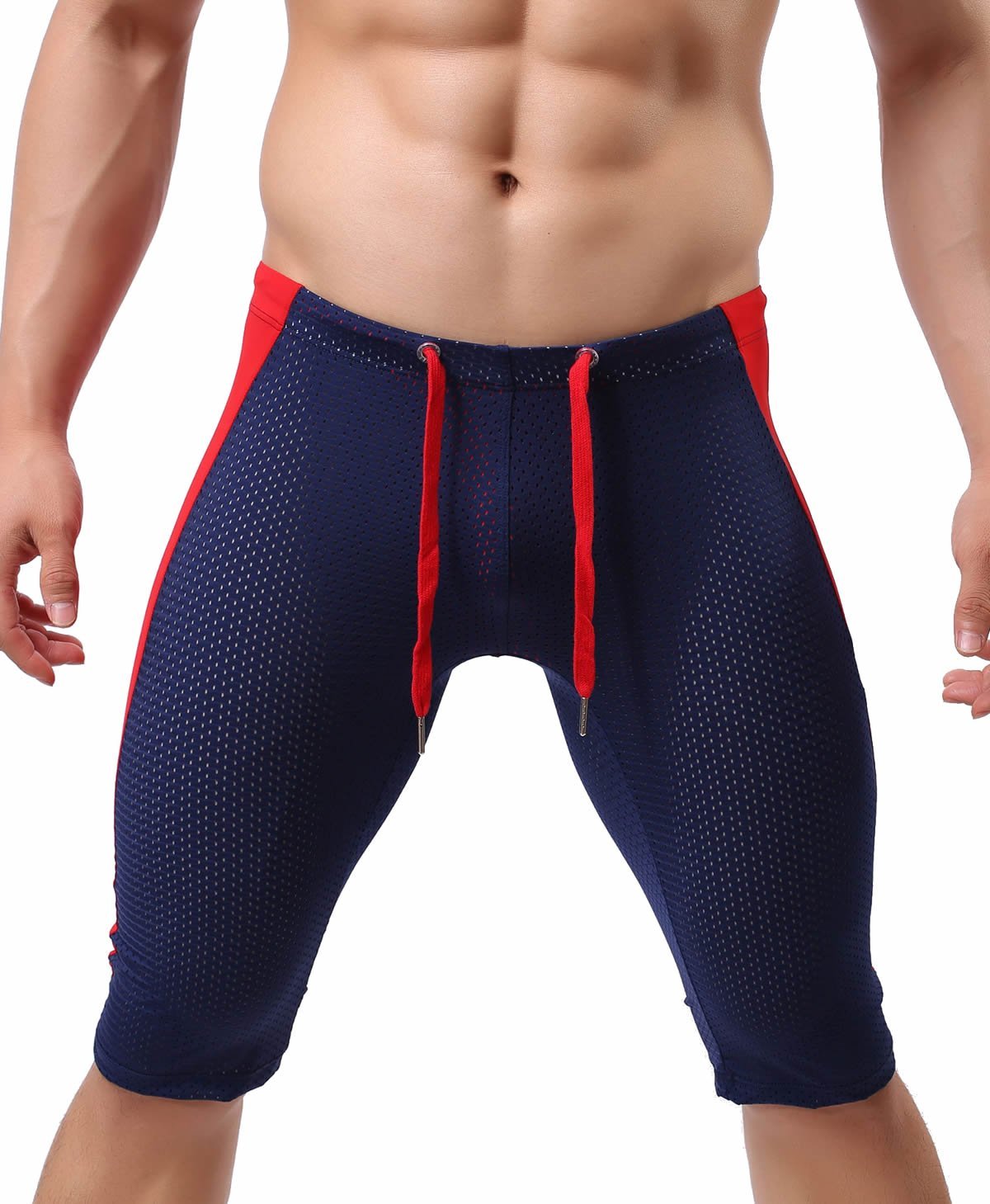 Men's Breathable Mesh Sports Shorts - Stretch Fitness Leggings for Running & Workout B2227 | Ideal for Gym, Jogging & Casual Wear