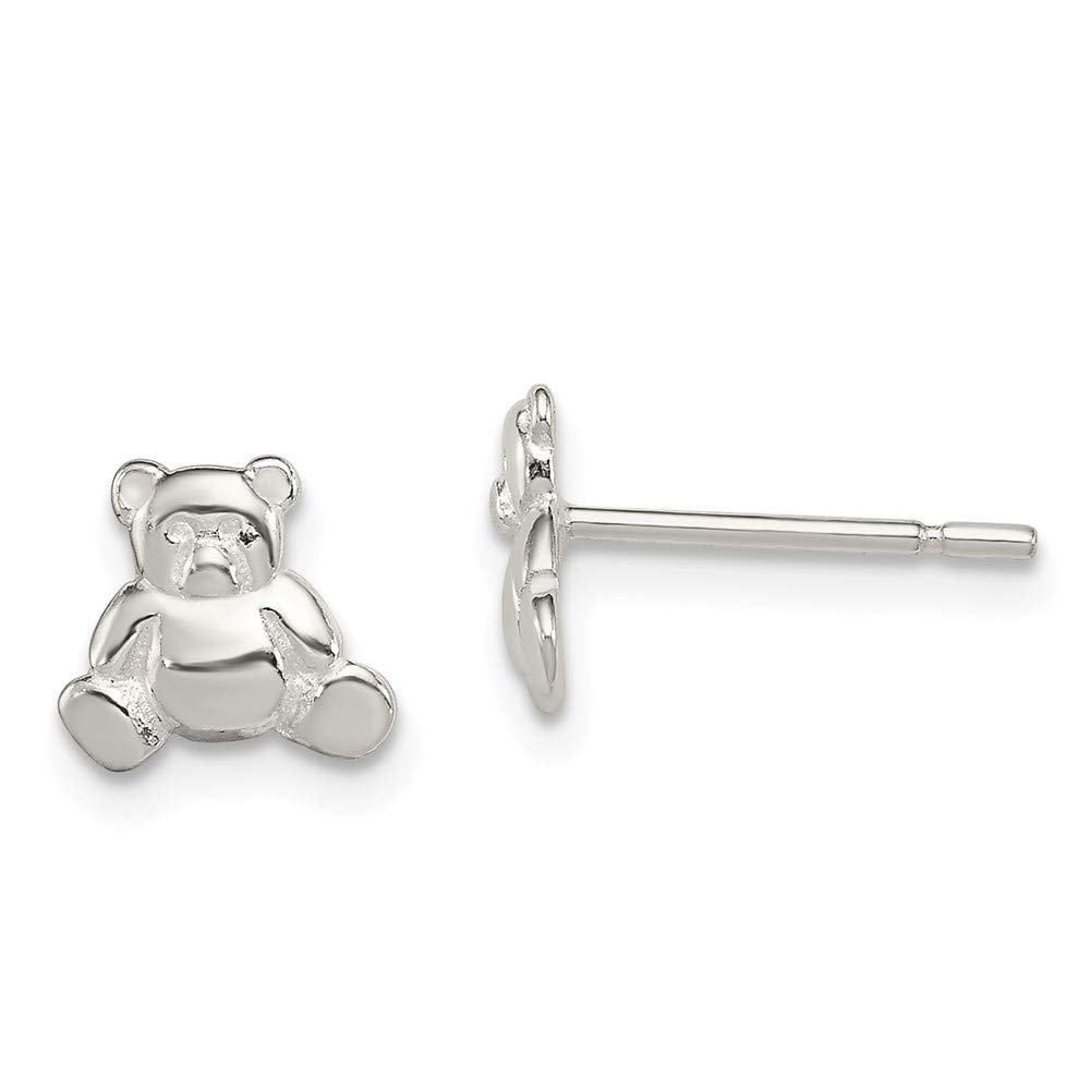 925 Sterling Silver Teddy Bear Stud Earrings for Women - Cute & Dainty Jewelry Gift for Girls, Teens, Birthday, Valentine's Day - Perfect for Everyday Wear & Special Occasions