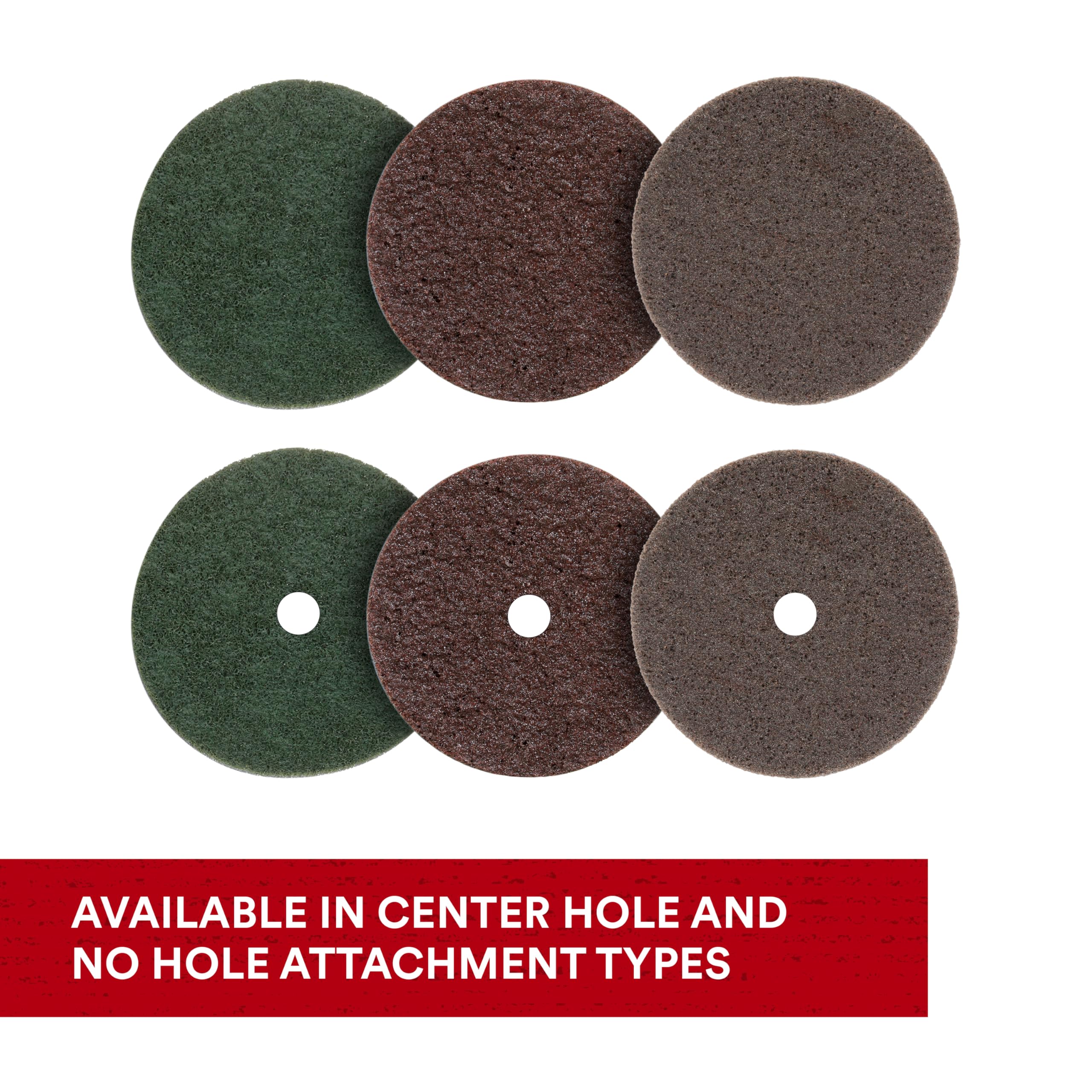 3M Scotch-Brite SE Surface Conditioning Disc - Hook & Loop Backing, Medium Grit Aluminum Oxide, 4.5 Inch No Hole, Heavy Duty & Durable (Pack of 50) - Perfect for Metal Finishing, Rust Removal & Surface Preparation in Automotive, Woodworking & Industrial Applications