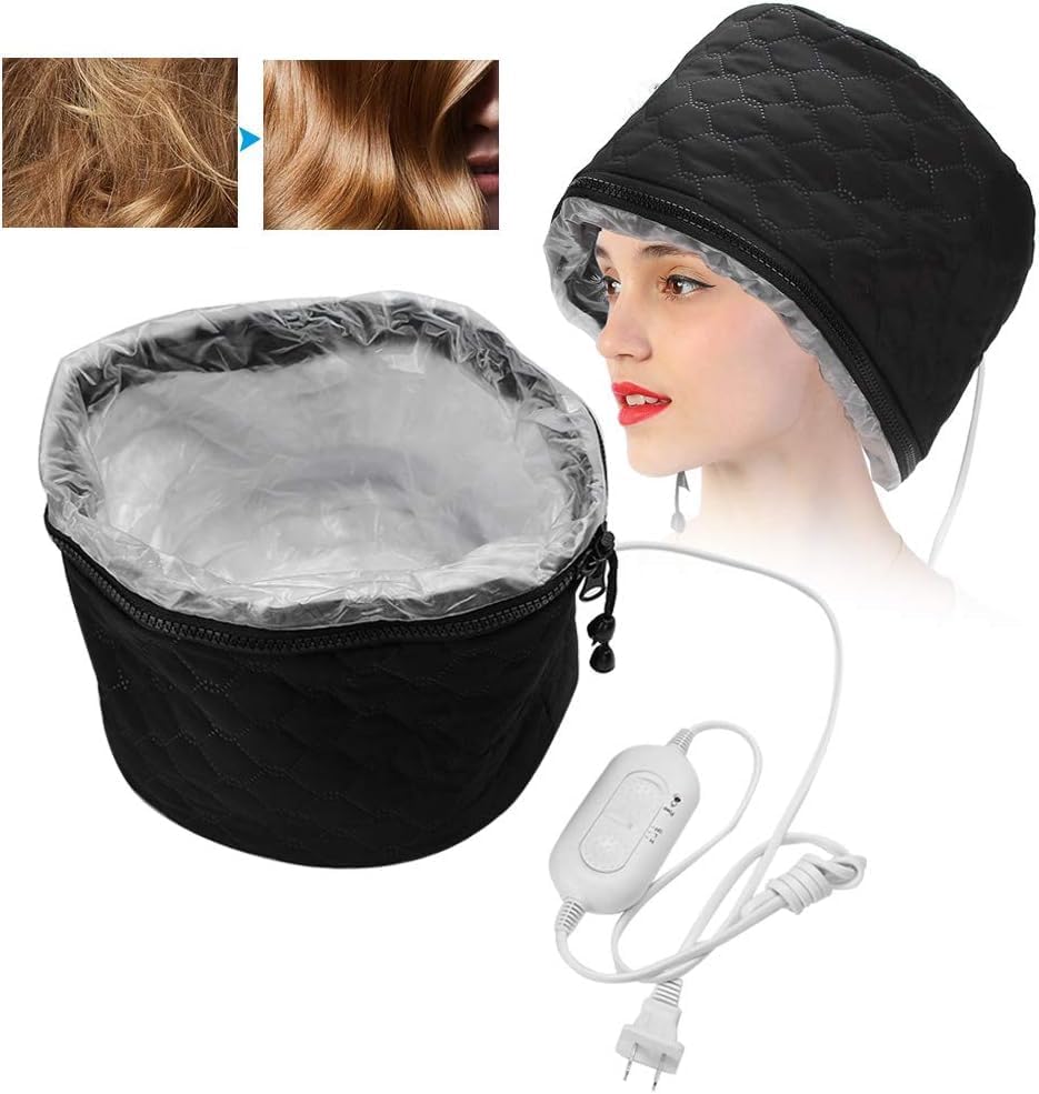 THEODORE Thermal Hair Spa Cap with Beauty Steamer - Pink Heating Cap for Deep Conditioning Treatment & Nourishment | Perfect for Salon-Quality Hair Care at Home, DIY Hair Treatments & Relaxing Spa Days