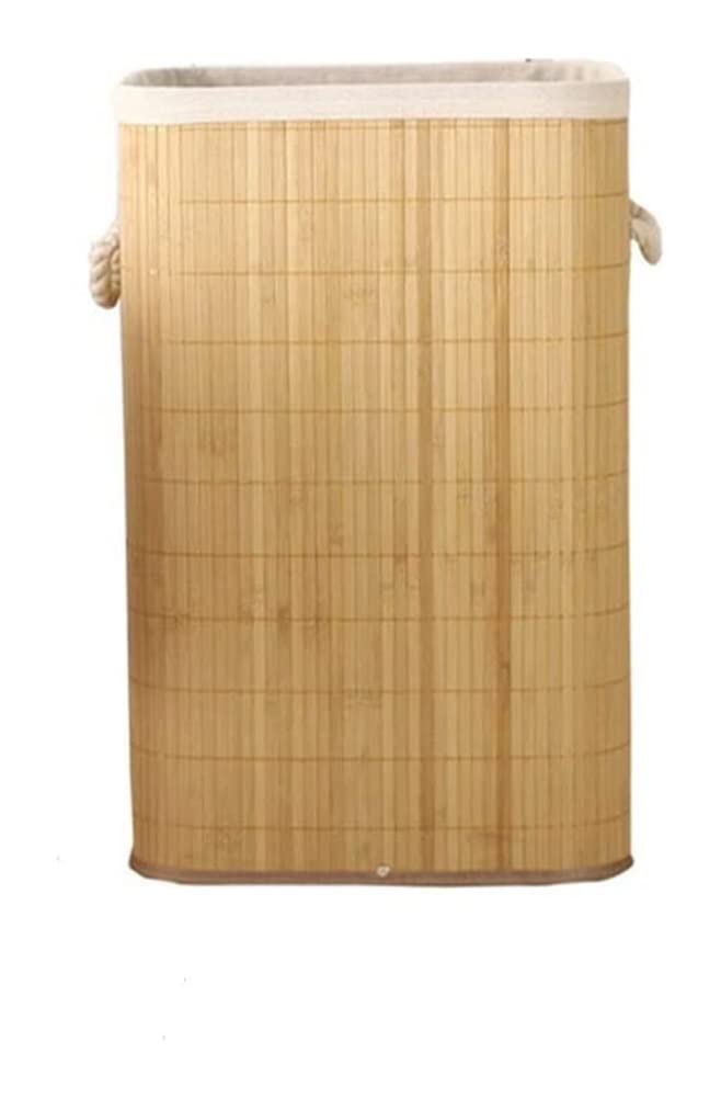 UMKY Large Wooden Laundry Basket with Cover - Hand-Woven Outdoor Storage Organizer for Clothes, Toys & Household Items - Portable Telescopic Design with Baskets - Perfect for Camping, Picnics & Home Organization