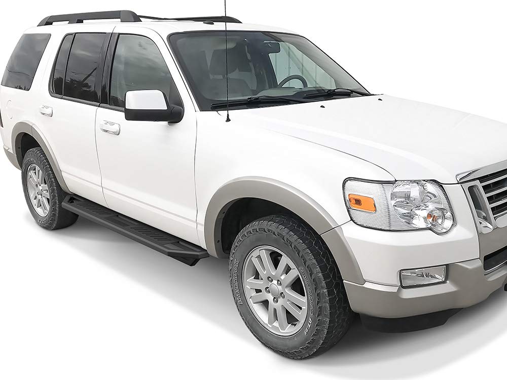 6.5in Stainless Steel Side Armor Running Boards Nerf Bars - Compatible with 2006-2010 Ford Explorer & Mercury Mountaineer | Durable Side Steps for Off-Road Protection & Easy Entry/Exit