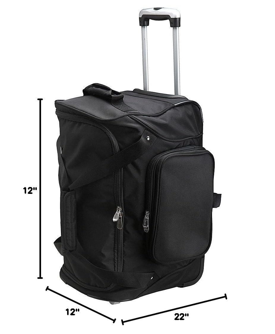 Best NCAA Wheeled Duffel Bag 22-inch - Large Sports Travel Bag for College Students, Gym & Weekend Getaways - Durable Rolling Luggage with Smooth Wheels
