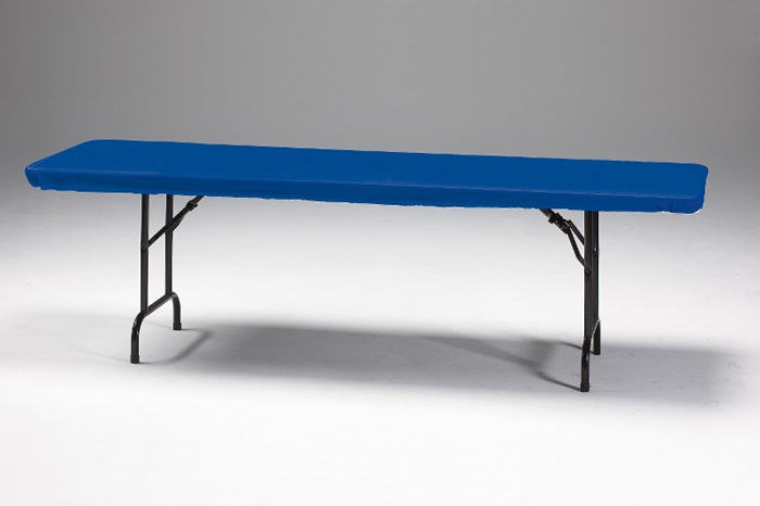 12-Piece Bulk Royal Blue Stay-Put 29x72 Inch Table Covers for Banquets, Parties & Events - Spill-Resistant & Wrinkle-Free