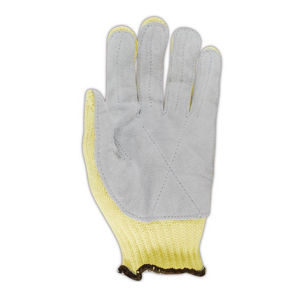 Honeywell KV18A-100-50 Junk Yard Dog Work Gloves for Men - Heavy Duty Cut Resistant, Yellow (Pack of 12) - Ideal for Construction, Automotive Repair & Metal Handling