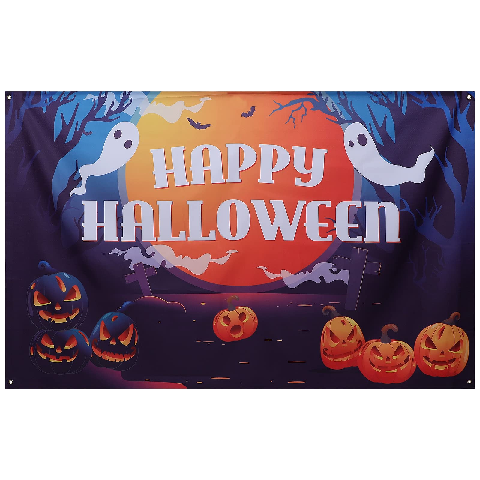 SOIMISS 1Pc Halloween Photography Backdrop Banner - Assorted Colors for Party Decor, Photo Studio Background, Spooky Themed Shoot