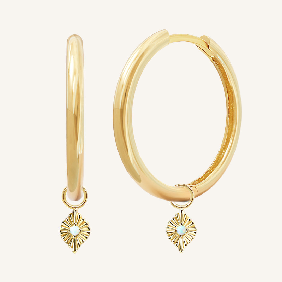Minimalist Plain Hoop Earrings for Women - Simple & Elegant Gold/Silver Pillar Hoops for Everyday Wear | Perfect for Office, Date Night & Casual Outfits