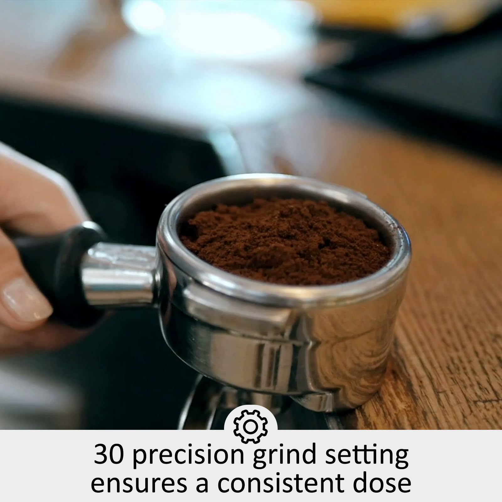 20 Bar Semi-Automatic Espresso Coffee Maker with Built-in Grinder & Milk Frother - Perfect for Cappuccino, Latte, Macchiato - 95oz Water Tank, PID Temperature Control - Silver - Ideal for Home Baristas & Coffee Enthusiasts