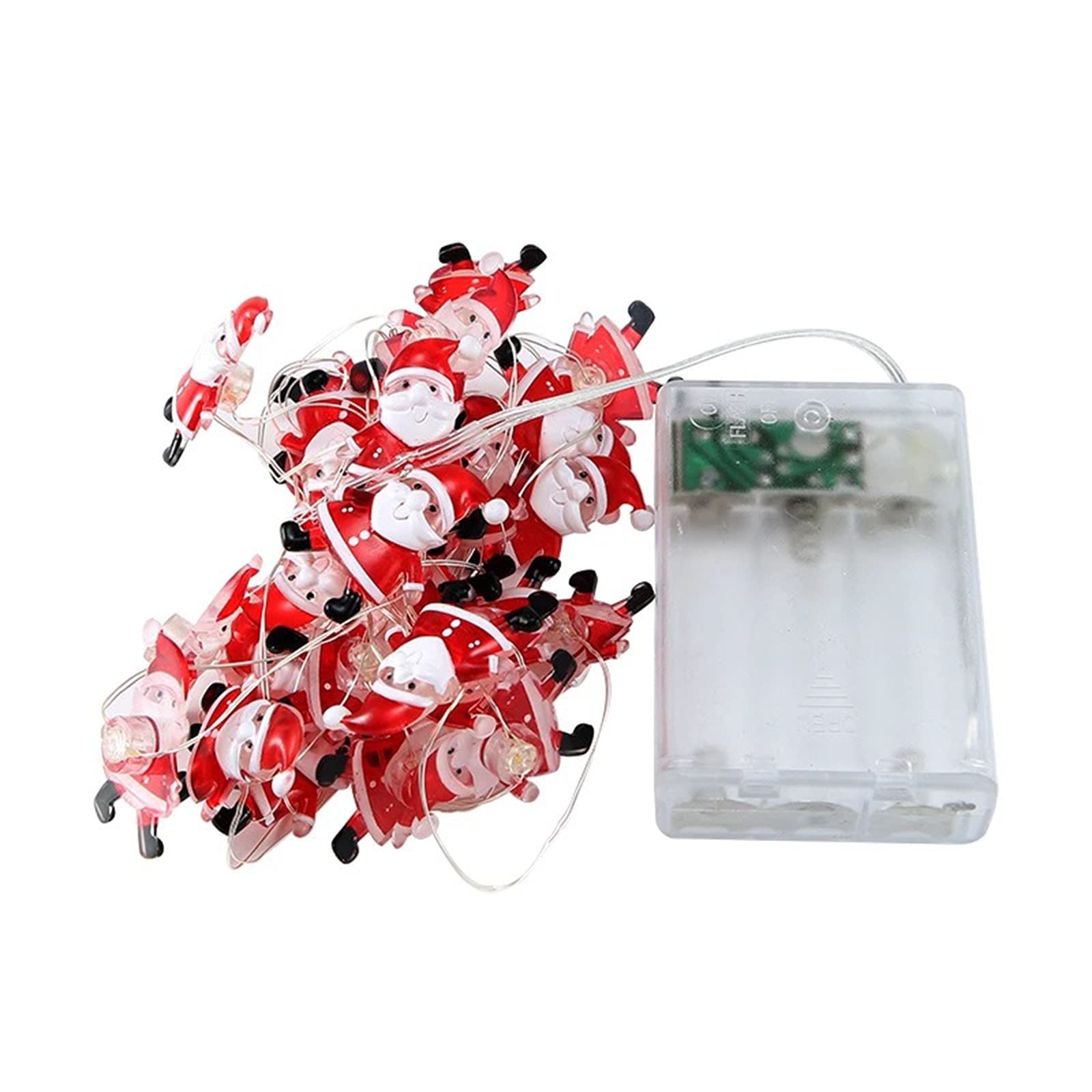 Efitty 10 LED Christmas Snowflake String Lights - 6.56 Inch Battery Operated Fairy Lights for Indoor & Outdoor Decor - Perfect for Bedroom, Patio, Garden, Party, Xmas Tree (Warm White)