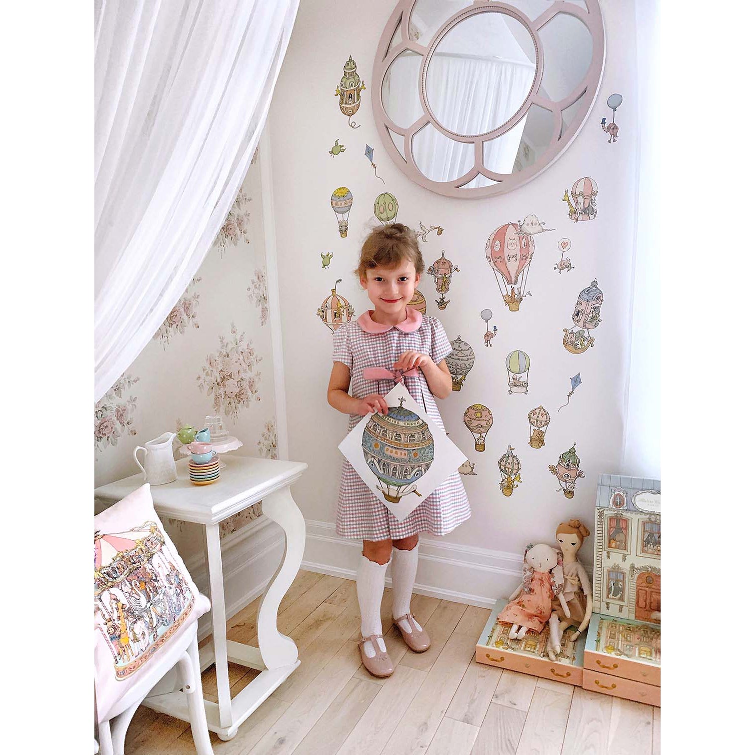 Atelier Choux Replaceable Wall Stickers - Pack of 40 Decorative Nursery Stickers for Baby Room & Kids Bedroom Decor - Perfect for Nursery Walls, Playrooms & Toddler Spaces
