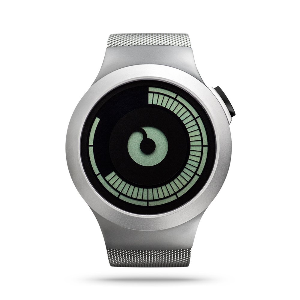 ZIIIRO Saturn Unisex Digital Watch - Chrome Plated Minimalist Design for Men & Women | Perfect for Everyday Wear, Office & Casual Outfits