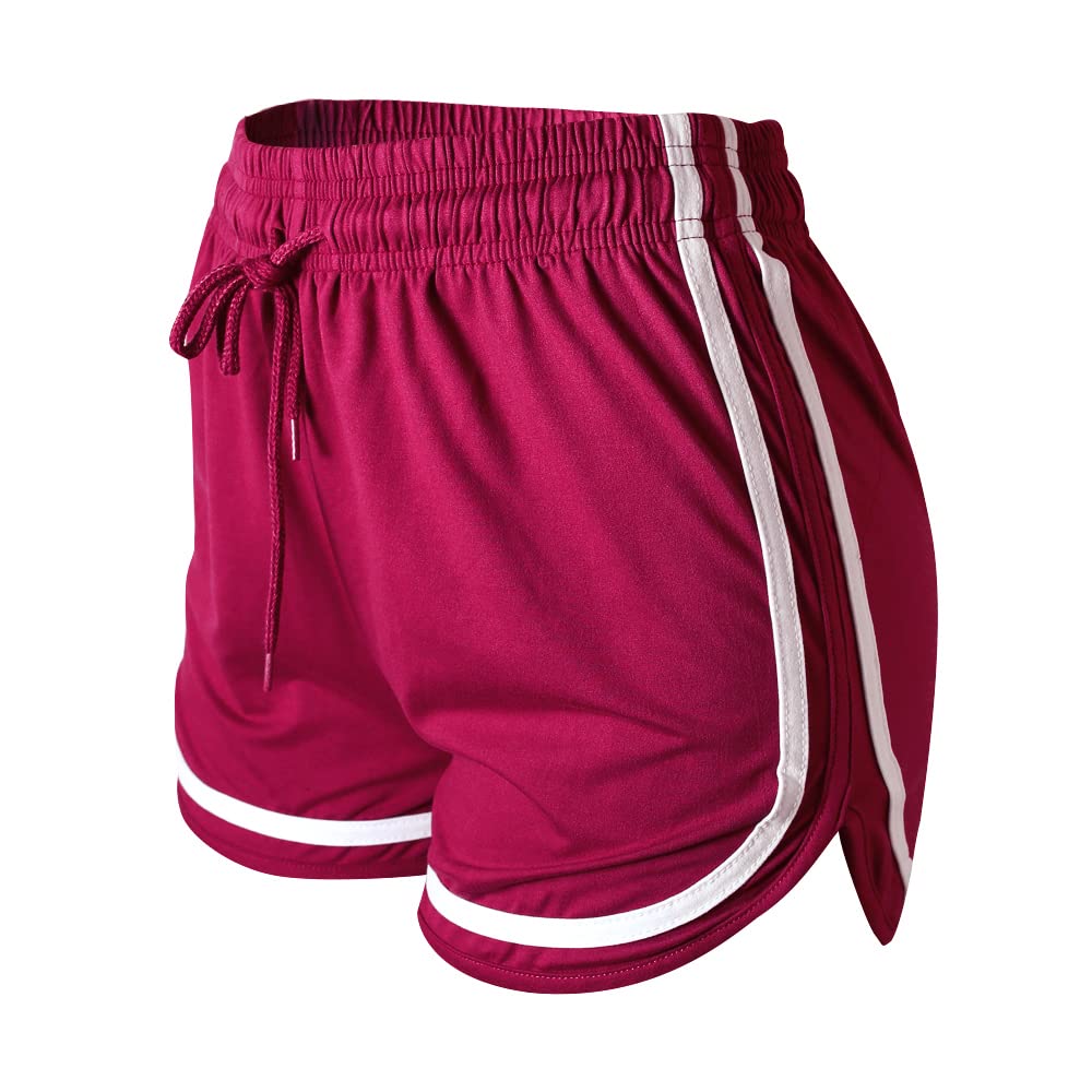 Women's Athletic Workout Shorts - Gym, Yoga, Running & Fitness Sports Shorts for Women - Comfortable Lounge Short Pants for Exercise, Training & Casual Wear