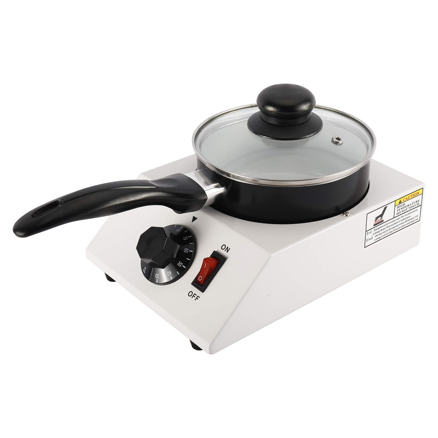 110V Chocolate Melting Pot with Adjustable Temperature - Professional Chocolate Tempering Machine for Candy Making, Baking & Dessert Decorating (Single Pot) - Perfect for Home Kitchens, Bakeries & Chocolate Shops