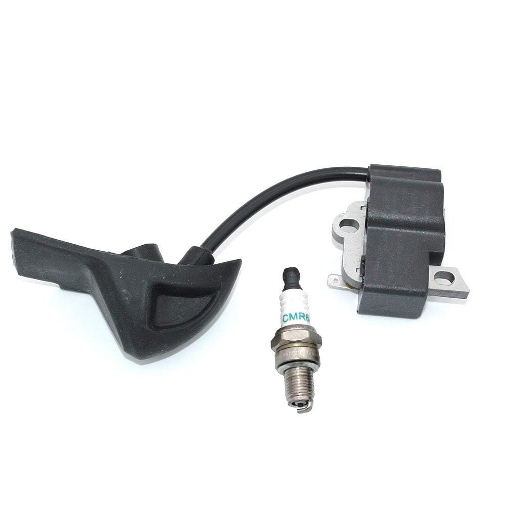 High Performance Ignition Coil Module with CMR6H Spark Plug for Stihl BG56 BG56C SH56 BG86 BG86C SH86 Leaf Blowers - Replacement Part #4241 400 1318 0000 400 7011 - Perfect for Lawn Maintenance & Yard Work
