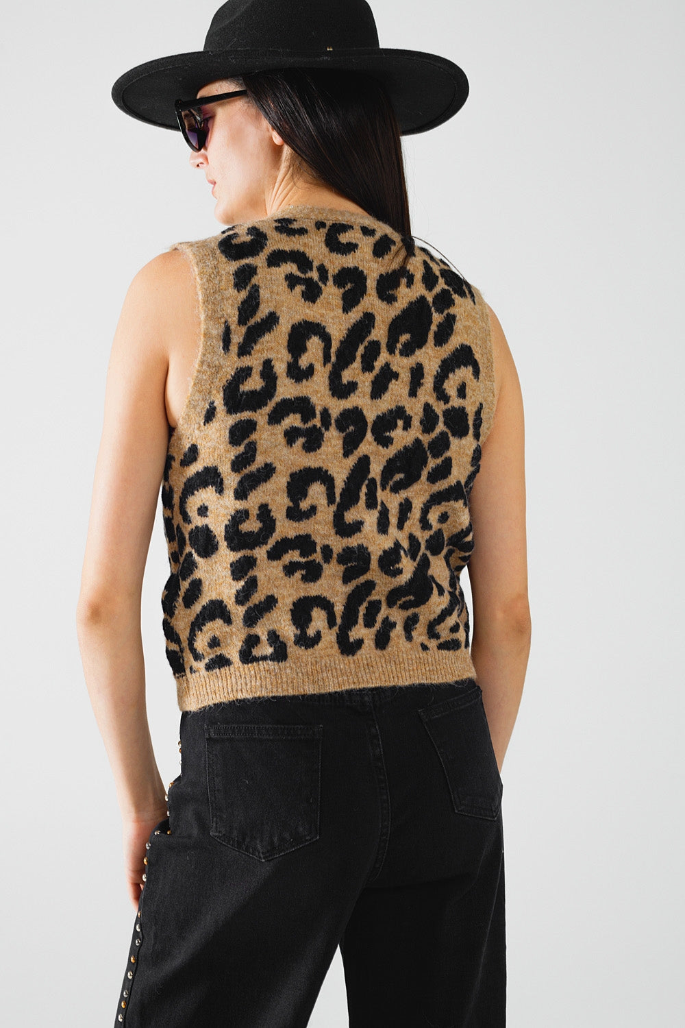 Leopard Print Mesh Vest for Women - Stylish & Comfortable Fashion Top for Casual Outfits, Layering, and Outdoor Activities