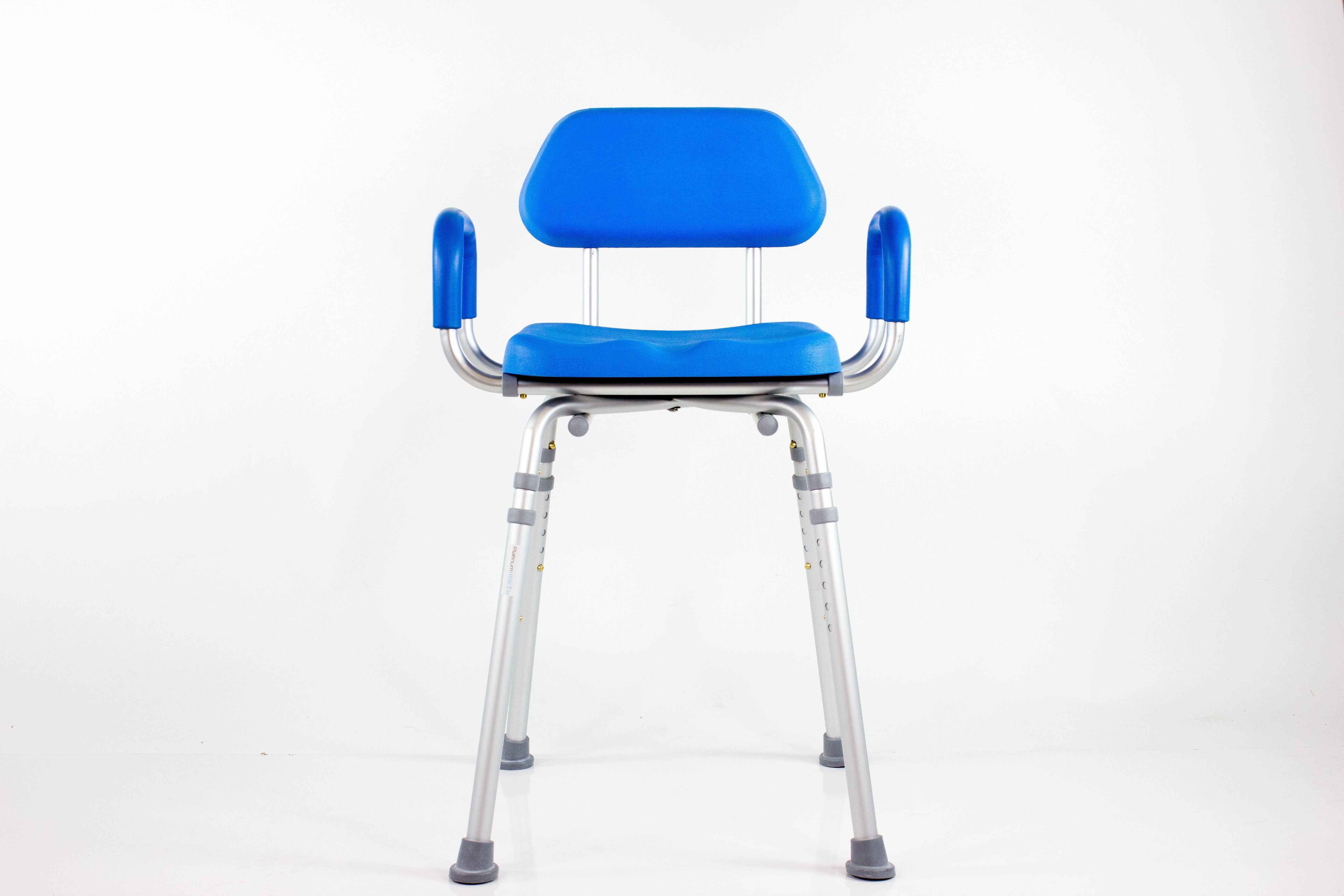 Platinum Health HIP CHAIR APEX - Adjustable Height & Angle Padded Shower Chair for Elderly & Disabled - Non-Slip Bath Seat for Safe Showering & Bathroom Use