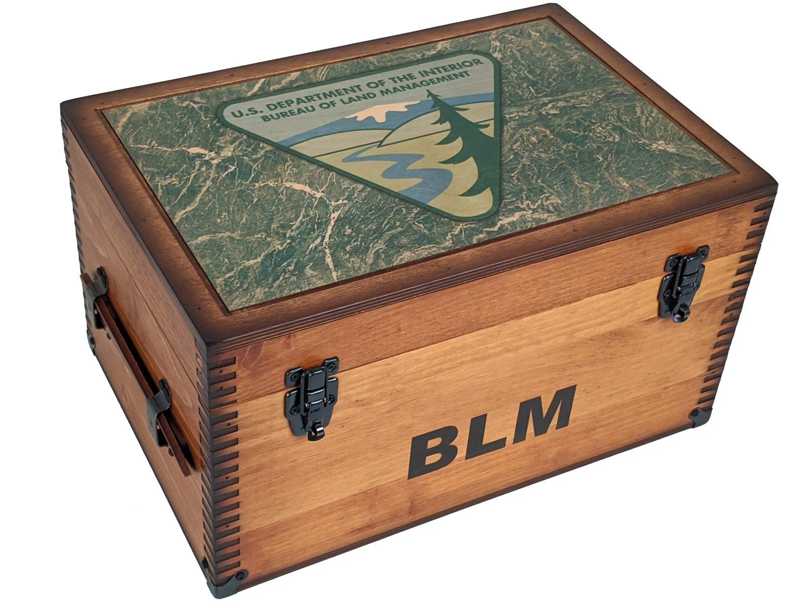 BLM Keepsake Box - Handcrafted Wooden Memory Box for Jewelry, Photos & Mementos | Perfect for Home Decor, Wedding Gifts & Sentimental Storage