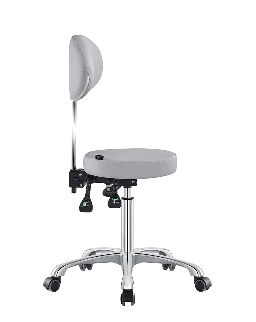 Polaris Rolling Stool - Adjustable Height Rolling Chair with Wheels for Salon, Tattoo, Massage & Medical Use - Ergonomic Rolling Stool for Professionals & Home Office