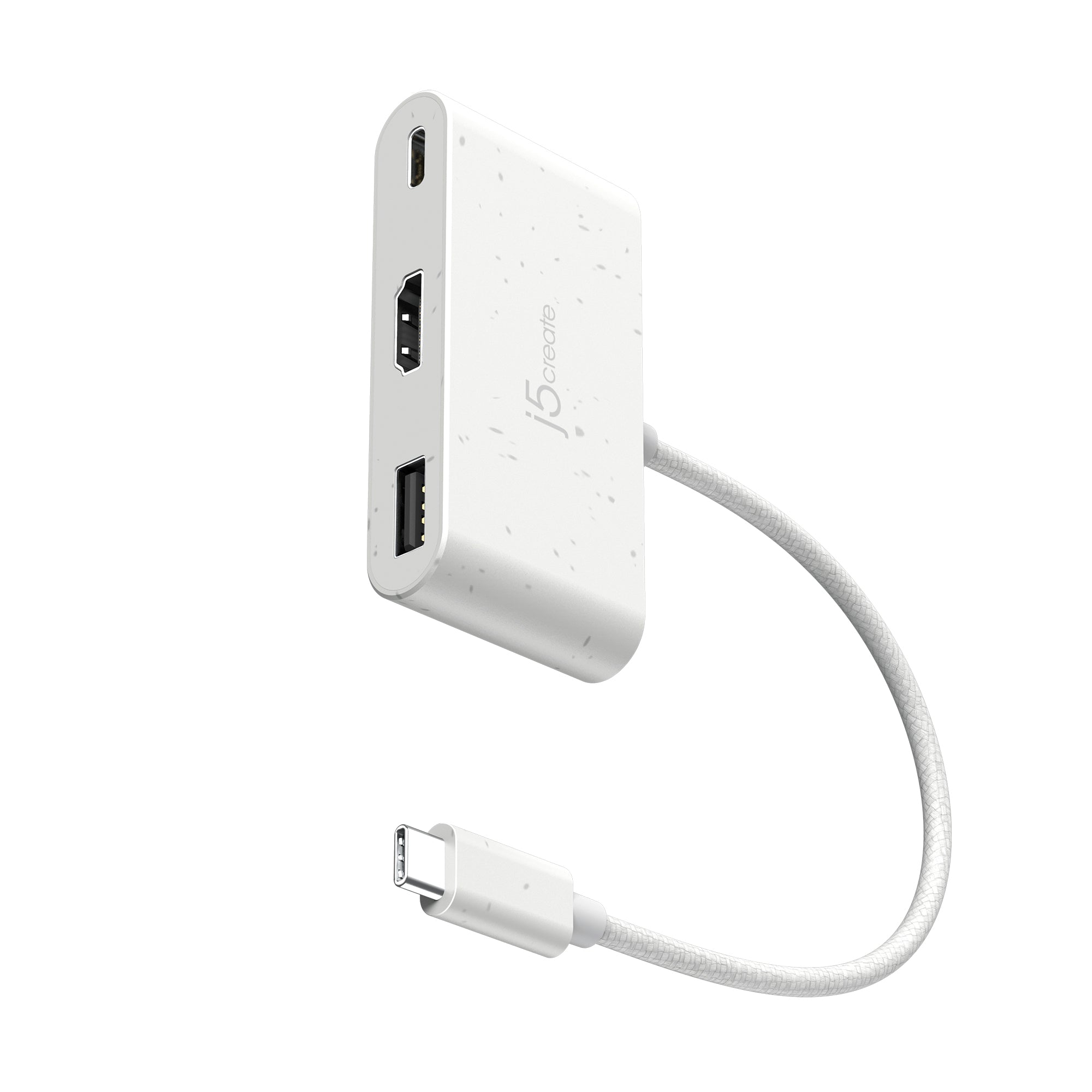 USB C to HDMI & USB A Adapter with Power Delivery - 4K Video, Fast Charging for MacBook, iPad, Laptop, Phone - Perfect for Home Office, Gaming & Presentations