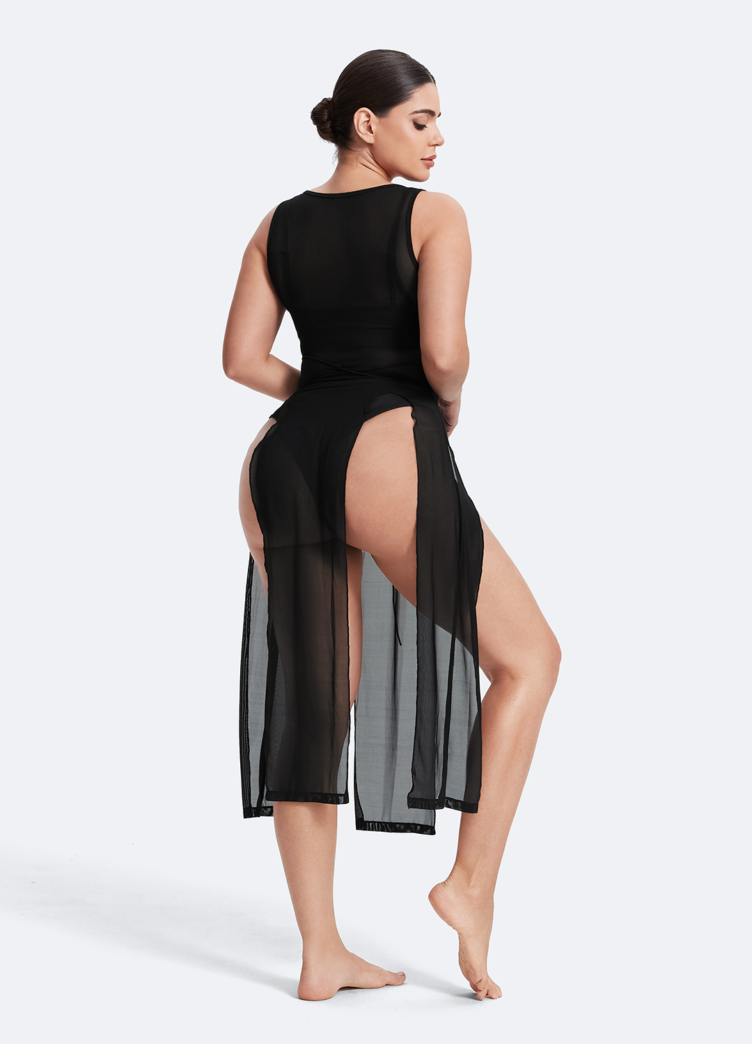 Elegant Dance Dress with Adjustable Ties - Perfect for Ballet, Latin, Ballroom & Performance Costumes