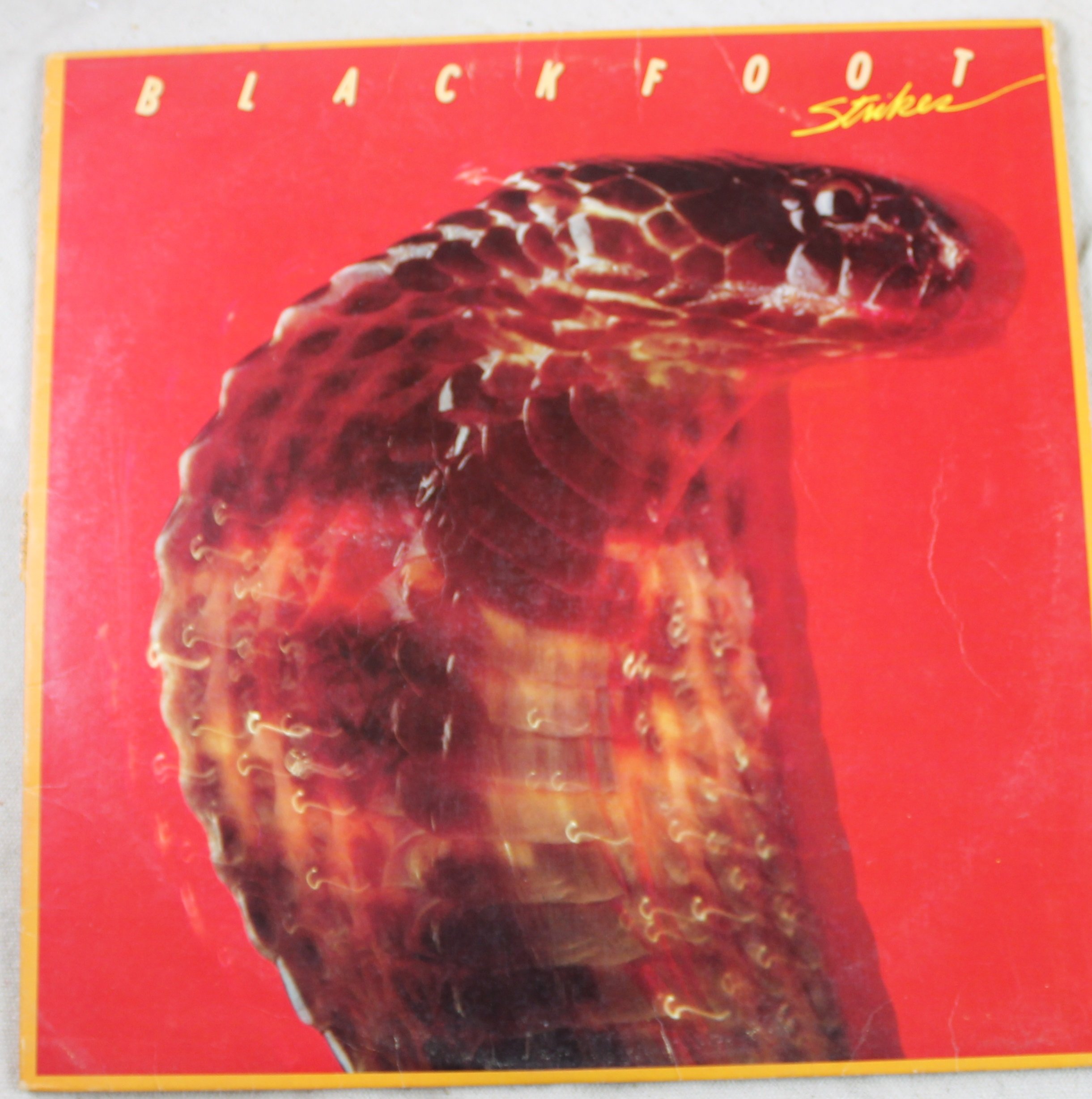 Strikes Atco Records SD 38-112 Blackfoot Vinyl LP - Limited Edition Collectible Record for Music Enthusiasts & Audiophiles - Perfect for Vintage Music Collections & Home DJ Setups