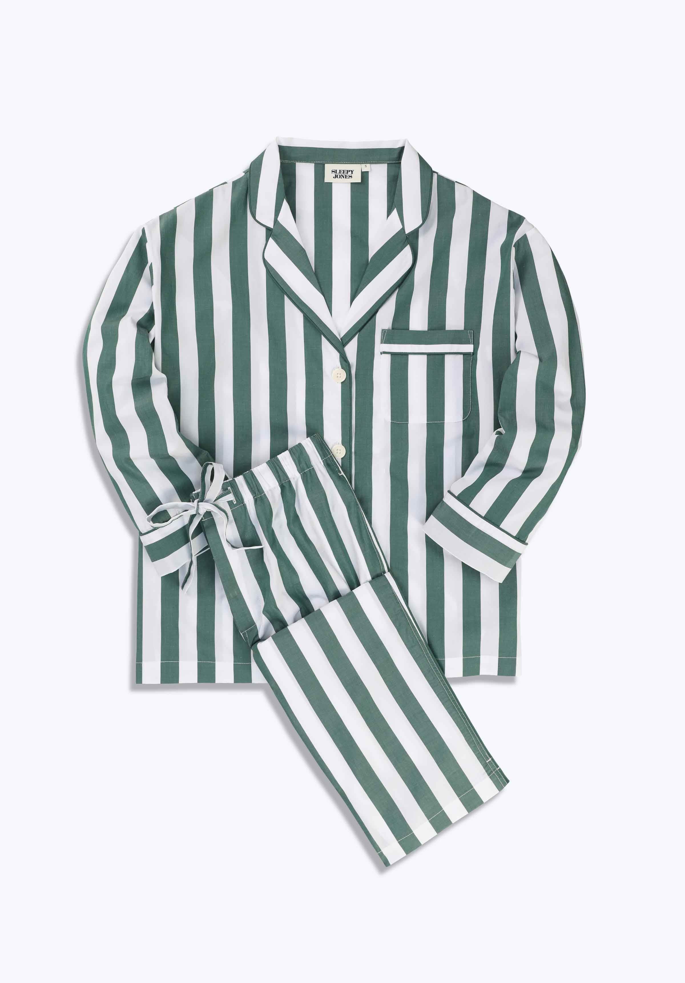 Green & White Tent Stripe