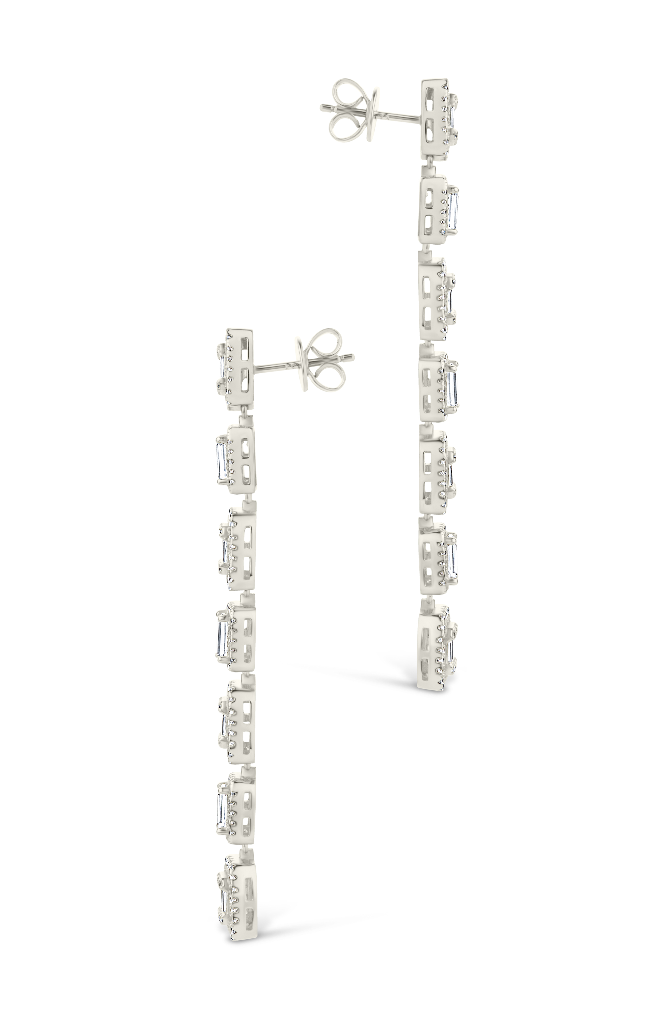 Nancy CZ Drop Stud Earrings for Women - Sparkling Cubic Zirconia Dangle Earrings - Elegant Jewelry Gift for Wedding, Party & Everyday Wear