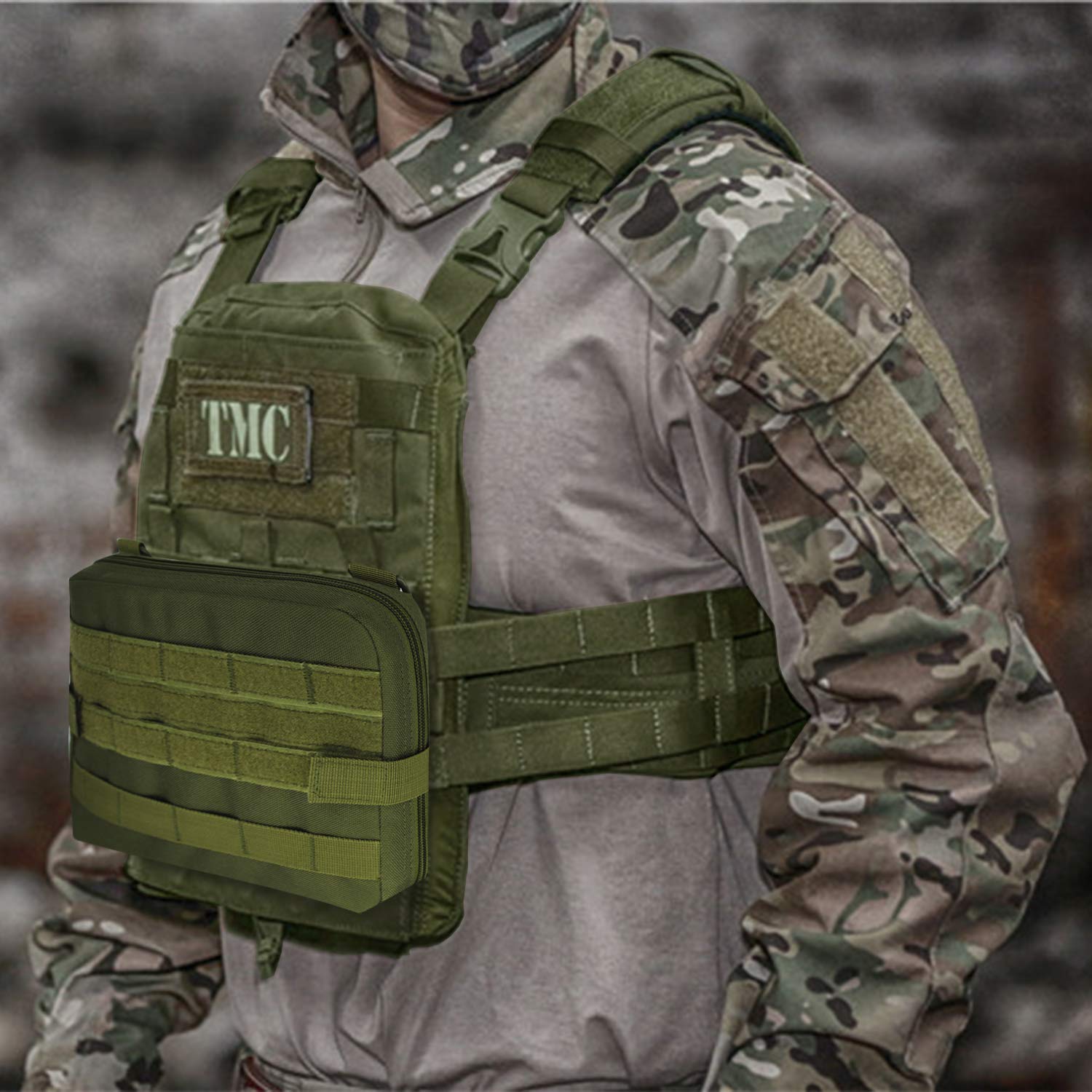 Tactical MOLLE Admin Pouch - Durable EDC Tool Bag for Outdoor, Hiking, Camping & Military Use
