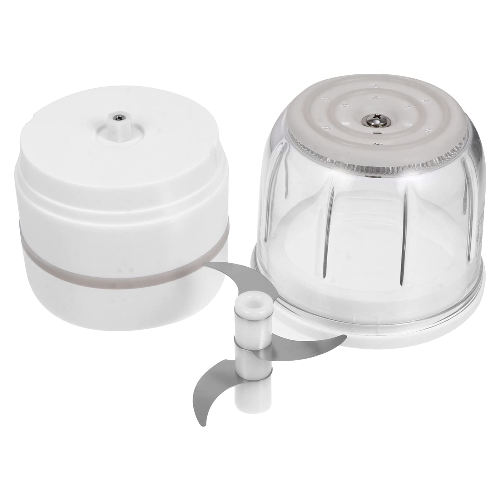 Electric Meat Grinder 300ML - Powerful Sausage Stuffer & Food Mincer Machine for Home Kitchen & Commercial Use - Perfect for Making Sausages, Burgers, Cookies & More (White)