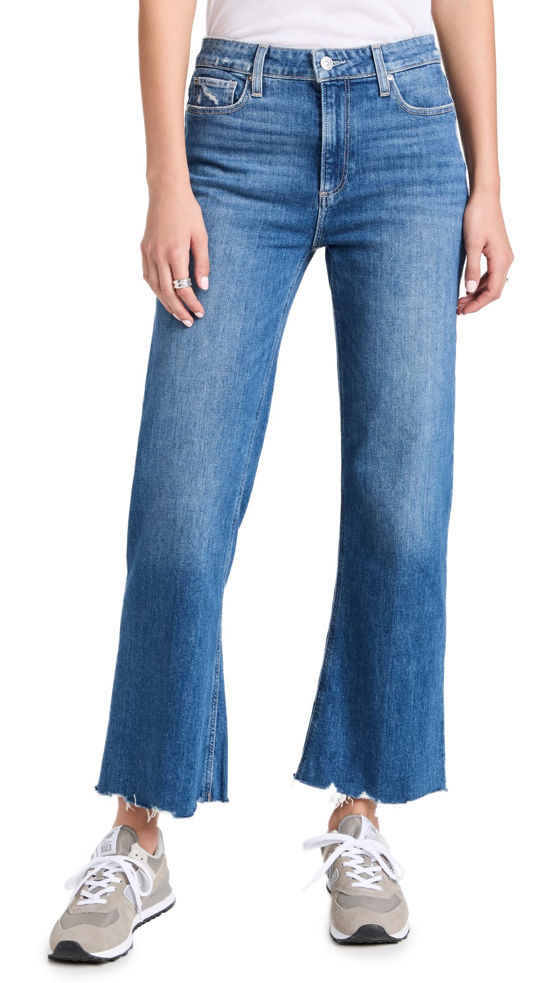 PAIGE Women's Leenah High-Rise Ankle Skinny Jeans - Stretch Denim Pants for Casual Wear & Night Out | Perfect Fit for Petite & Tall Women