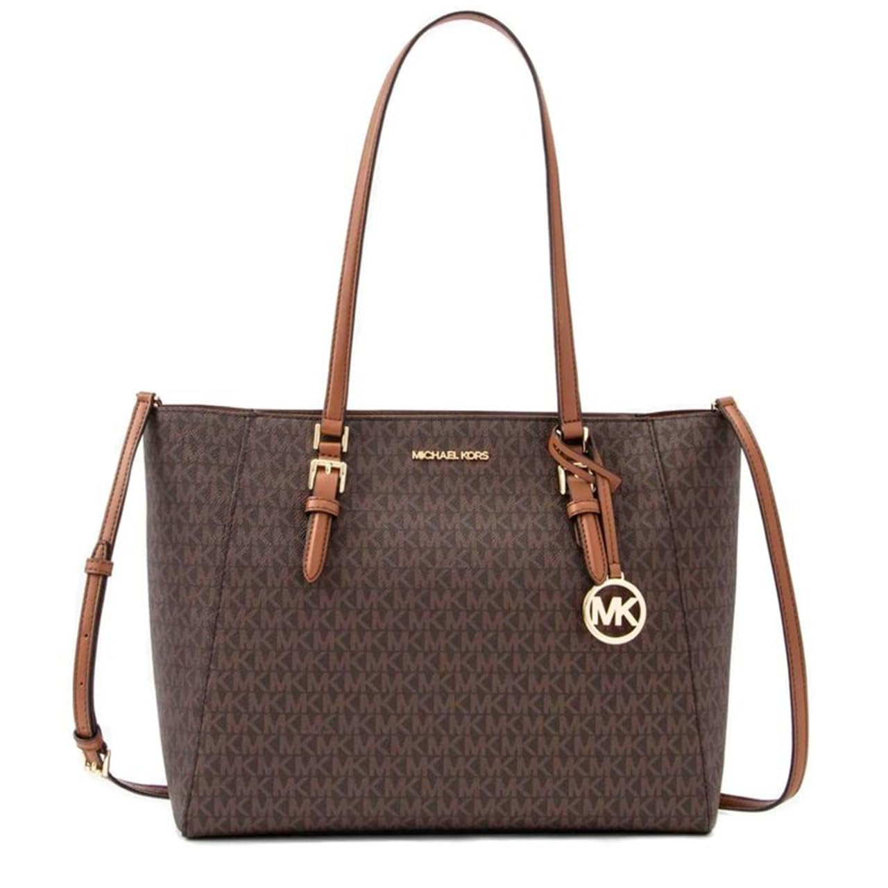 Michael Kors Charlotte Large 3-in-1 Tote Crossbody Handbag - Genuine Leather Purse for Women, Work, Travel & Everyday Use