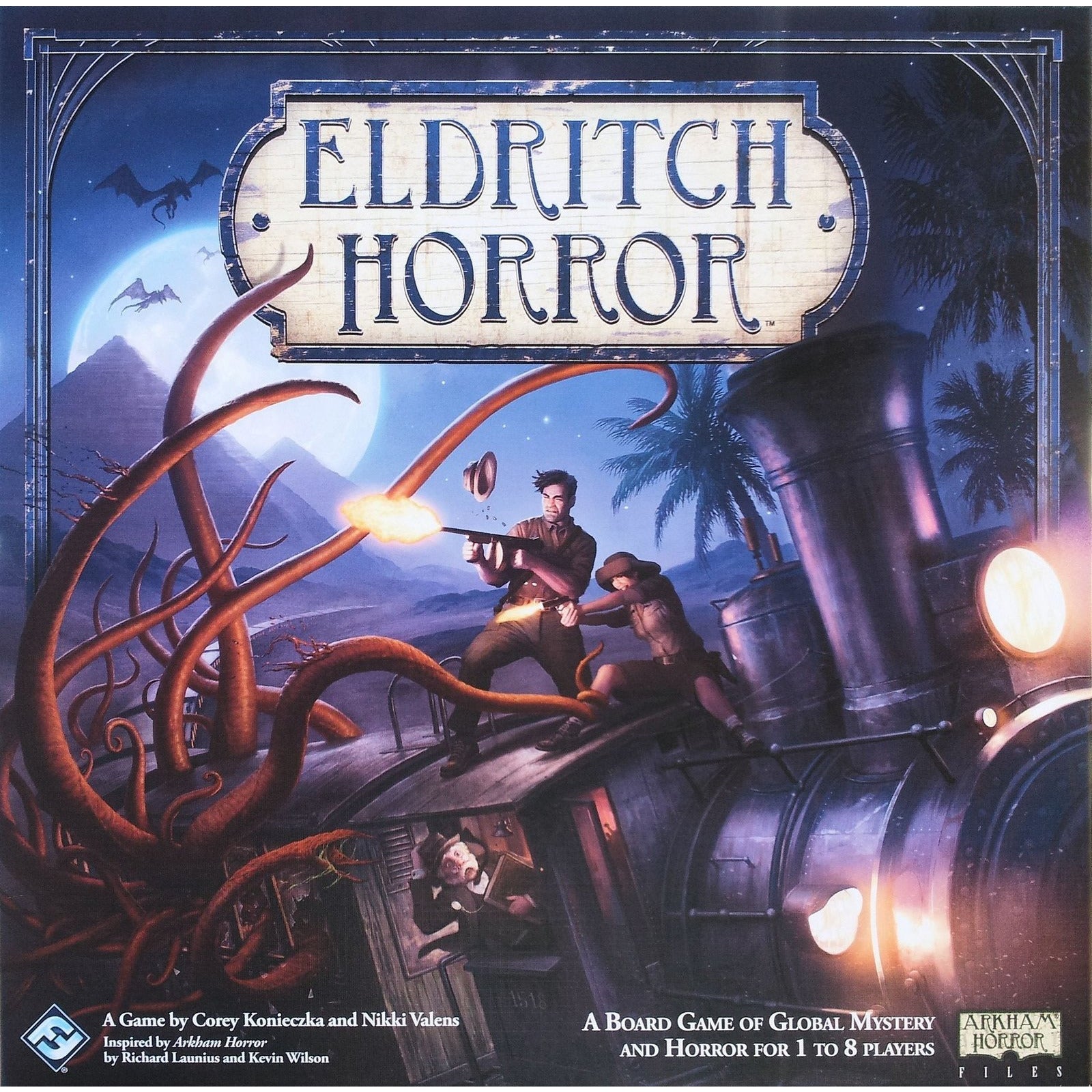 Eldritch Horror Board Game - Cooperative Adventure Game for 2-8 Players | Perfect for Game Nights, Halloween Parties & Lovecraftian Horror Fans