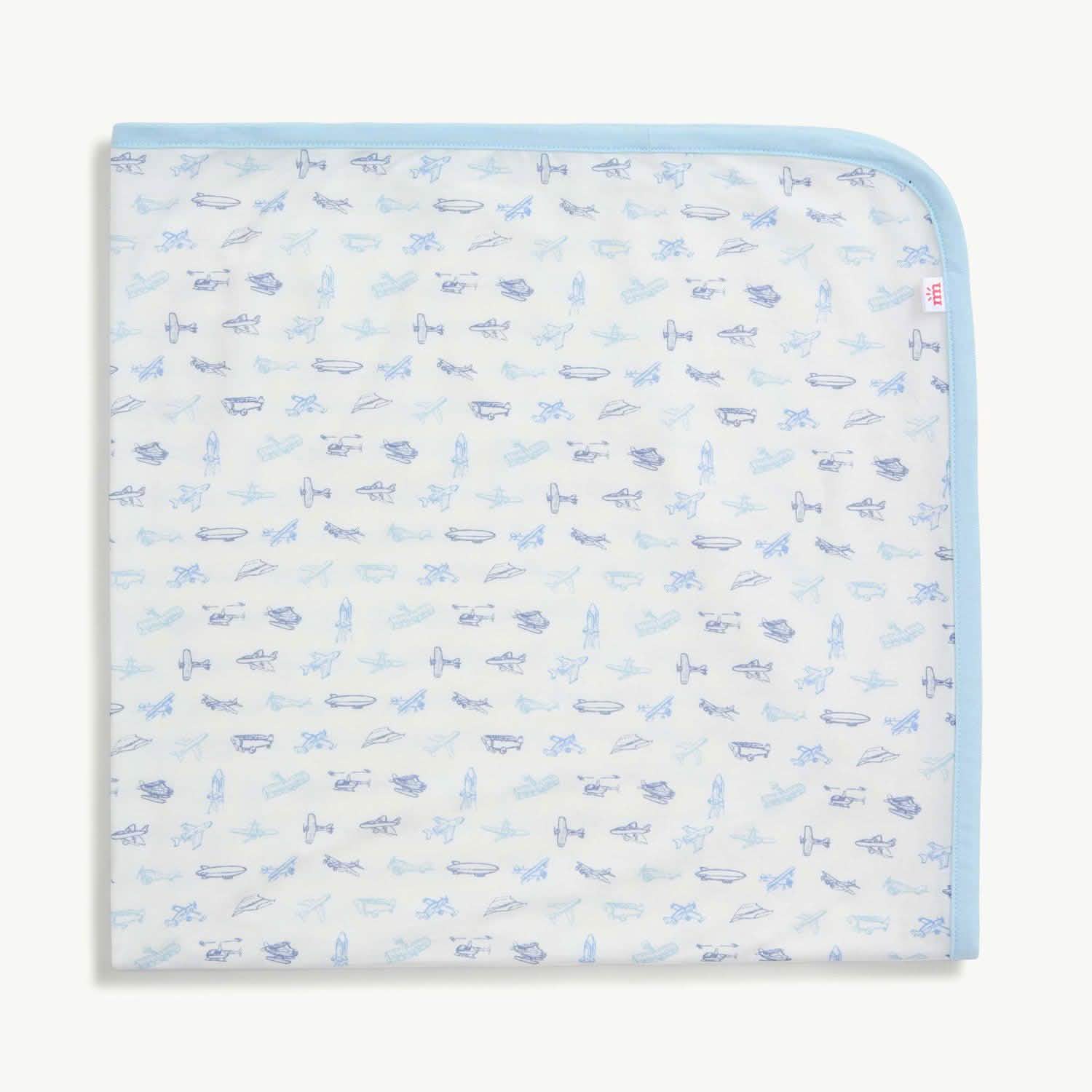 Soft Airplane Print Baby Blanket - Cozy & Breathable for Nursery, Stroller & Travel - Perfect for Boys & Girls