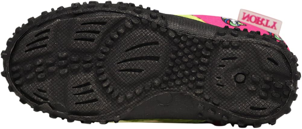 NORTY Wave Aqua Sock Water Shoes for Kids - Quick-Dry Swim & Beach Shoes with Non-Slip Sole - Perfect for Pool, Ocean, Water Park & Outdoor Activities