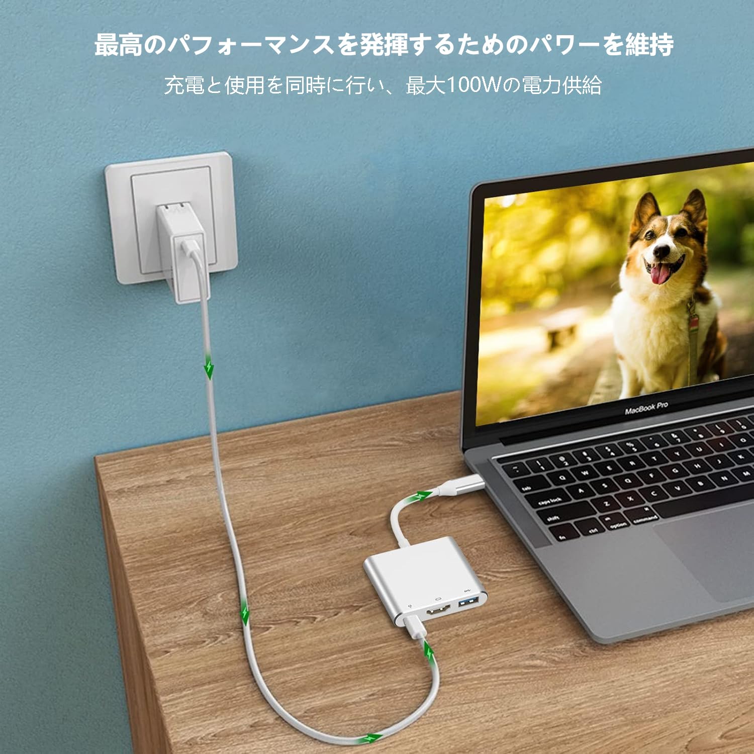Newmight USB C to HDMI Adapter 4K 60Hz - 3-in-1 USB C Hub with HDMI Output, USB 3.0 Port & 100W PD Charging - Compatible with MacBook Pro/Air, iPad Pro, iPhone 15 - Perfect for Home Office, Presentations & 4K Streaming