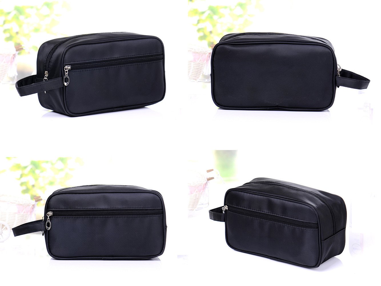 Tumecos Men's Travel Toiletry Bag - Waterproof Dopp Kit with Carry Handle for Shaving Essentials & Grooming Accessories - Perfect for Business Trips, Camping & Gym Use (Brown)