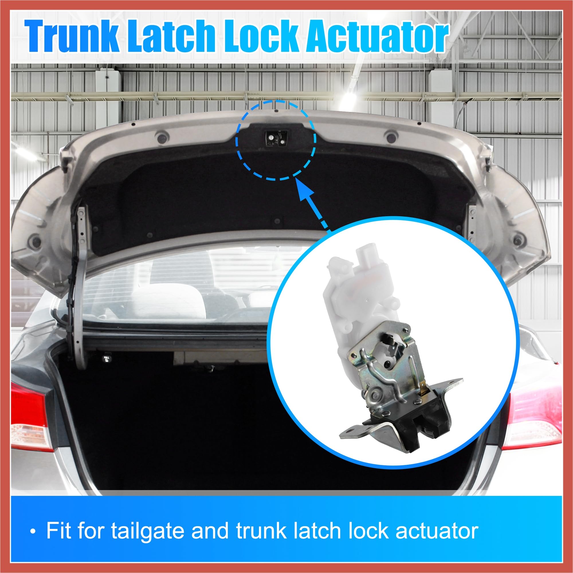 ACROPIX Trunk Latch Lock Actuator 5808A079 Compatible with Mitsubishi Outlander 2006-2021 - Engine Tailgate Door Latch Motor Replacement Part - Perfect for Car Repair & Maintenance