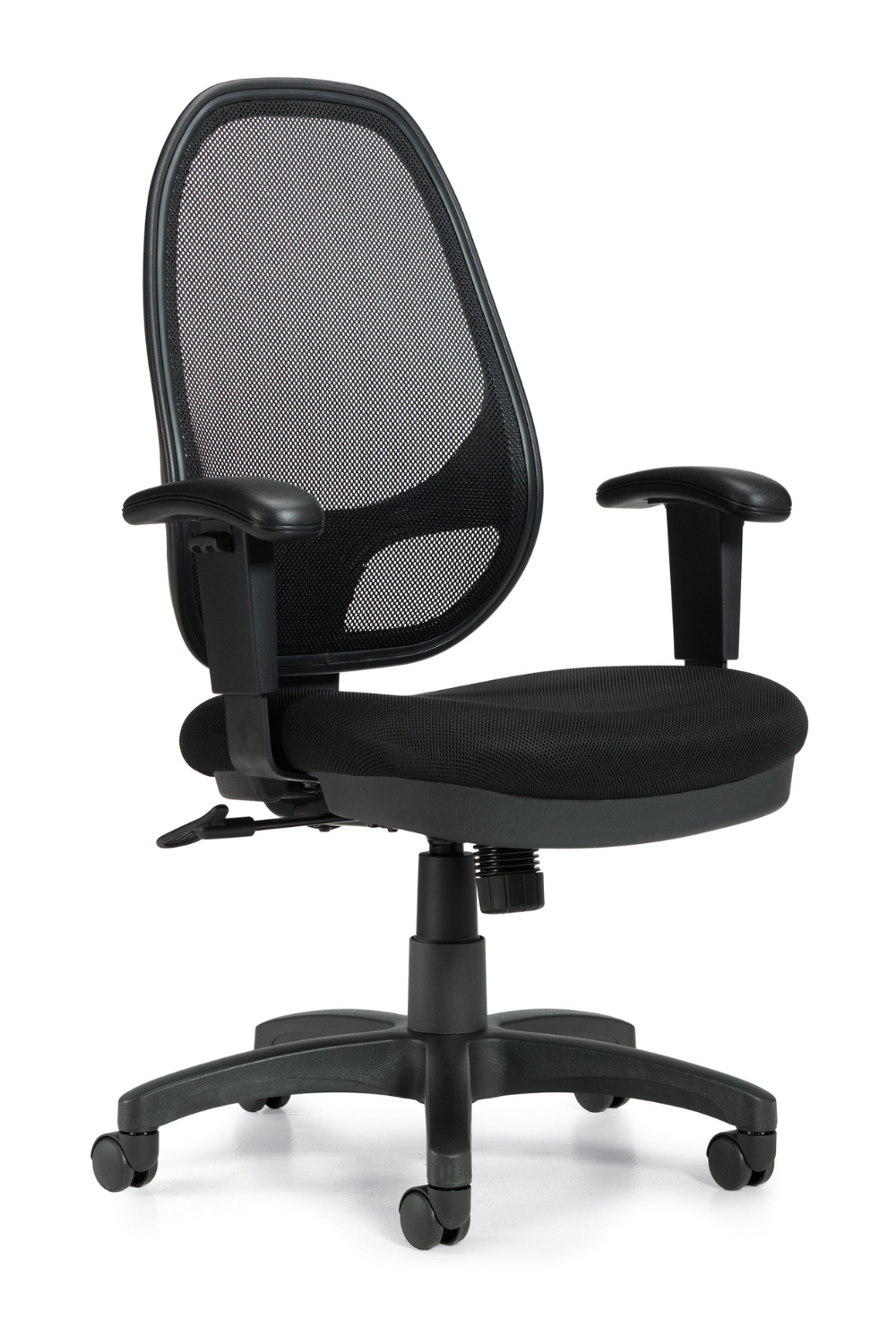 OTG11641B High Back Mesh Office Chair with Synchro Tilt Mechanism - Ergonomic Adjustable Executive Chair for Home & Office Workspaces