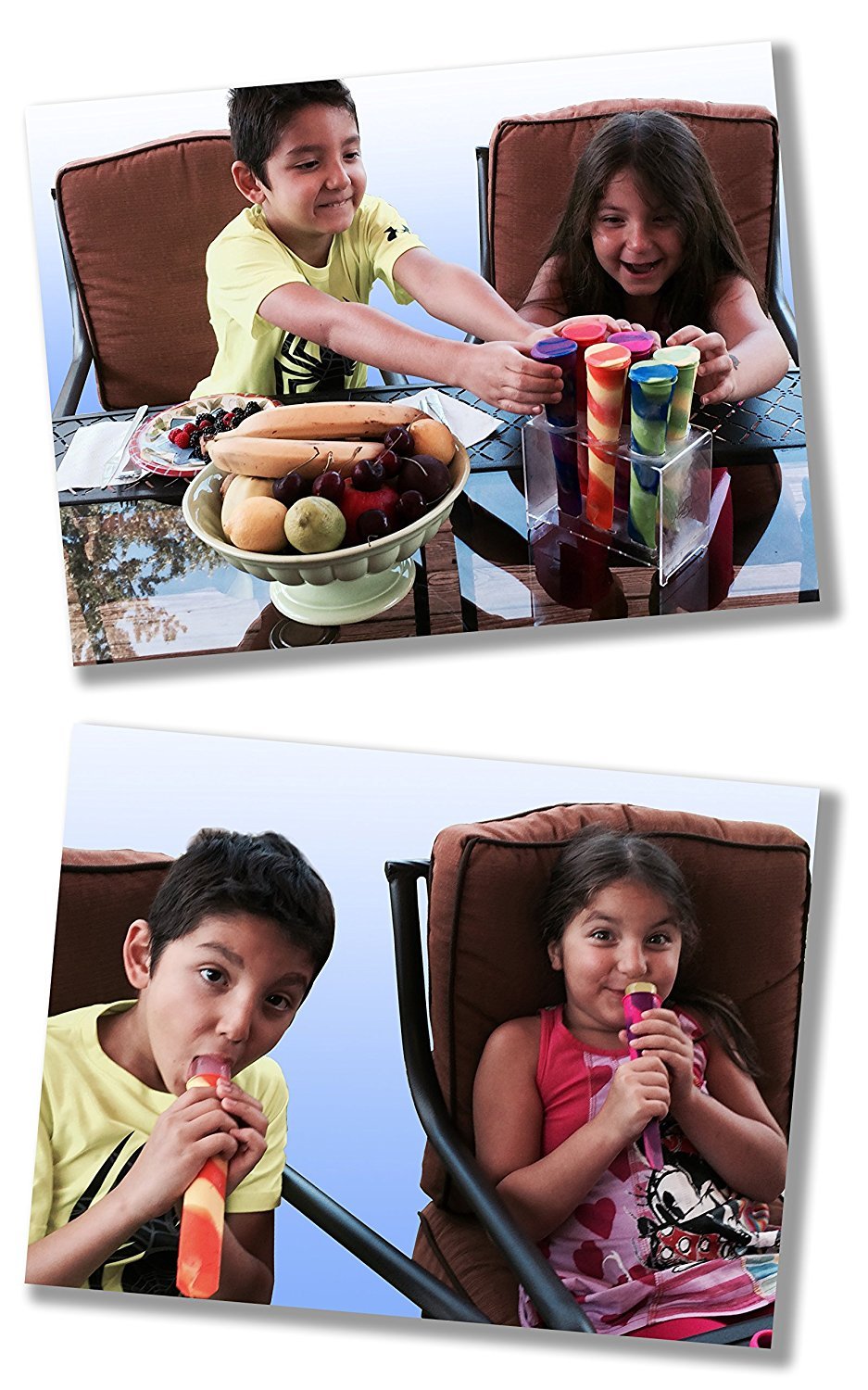 Best Silicone Popsicle Molds with Lids - 6 Piece Ice Pop Maker Kit with Non-Stick Design & Built-in Holder - Perfect for Homemade Frozen Treats, Kids Snacks, Summer Parties & Healthy Desserts