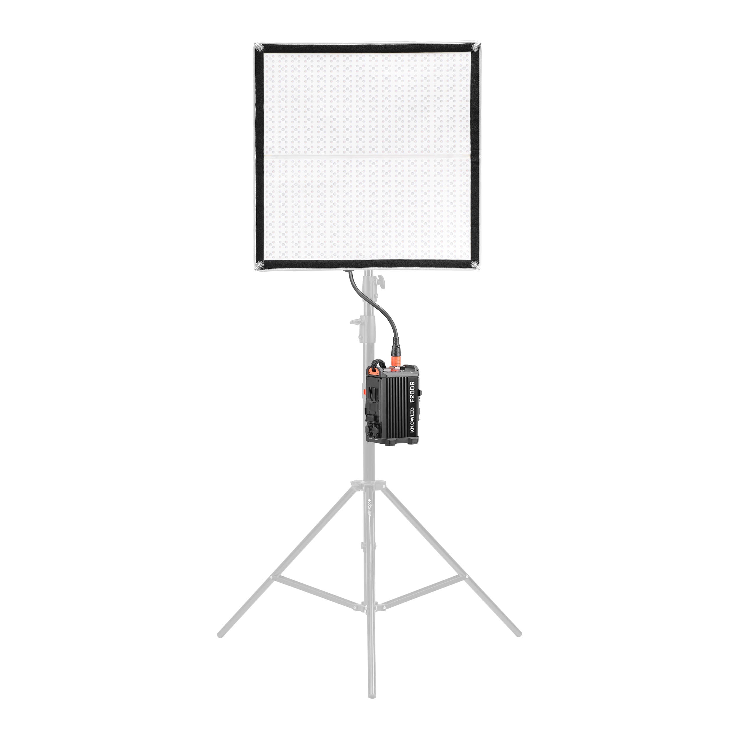 KNOWLED F200R K2 2x2 Feet IP54 Waterproof Flexible RGB LED Panel with Softbox Kit - Professional Cine Lighting for Photography, Videography & Studio Use