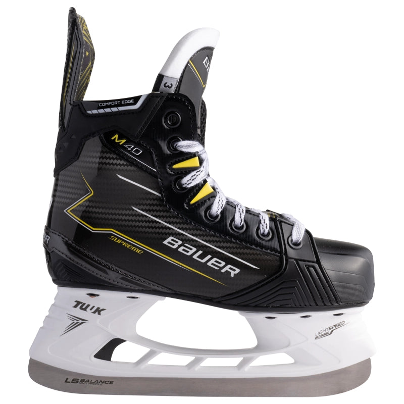 Bauer Supreme M40 Junior Ice Hockey Skates - Lightweight & Durable for Youth Hockey Players - Perfect for Games, Practice & Training