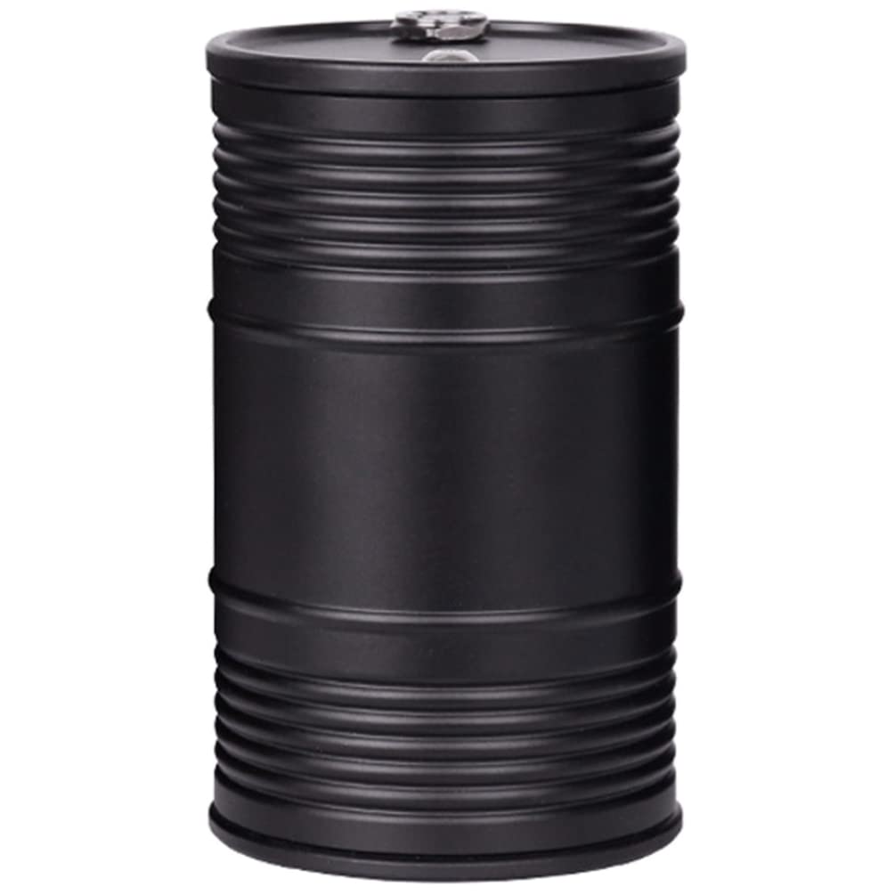 Premium Aluminum Alloy Car Ashtray with Lid - Mini Car Trash Can & Ash Container for Vehicles, Cup Holder Compatible - Ideal for Road Trips, Commuting, and Smoking Drivers