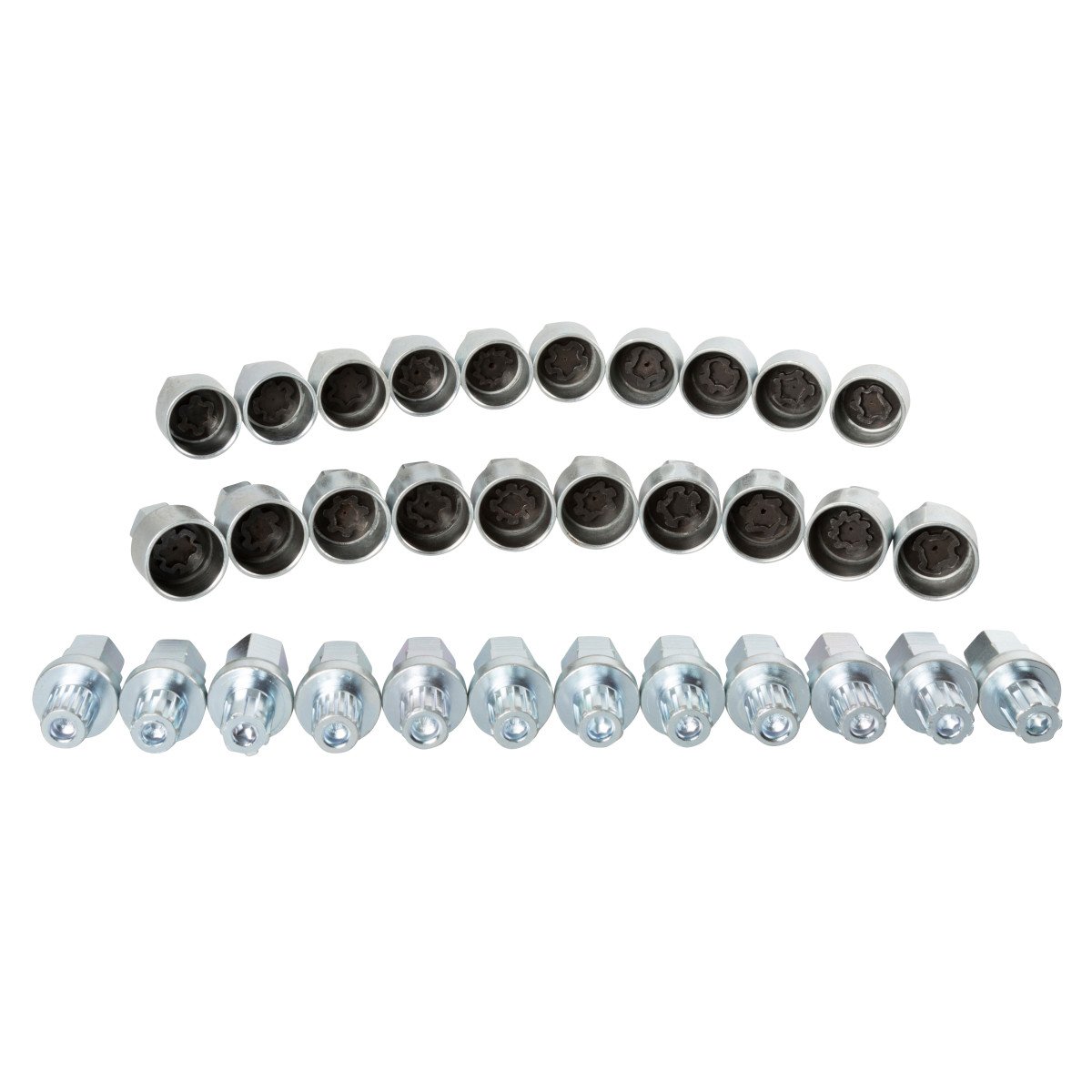 STEELMAN PRO 78838 32-Piece Volkswagen Master Wheel Lock Key Set - Compatible with VW Audi - Anti-Theft Lug Nut Removal Kit for Car Wheel Security & Maintenance